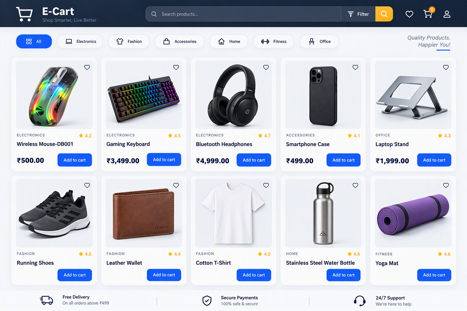 E-Commerce Product Catalog